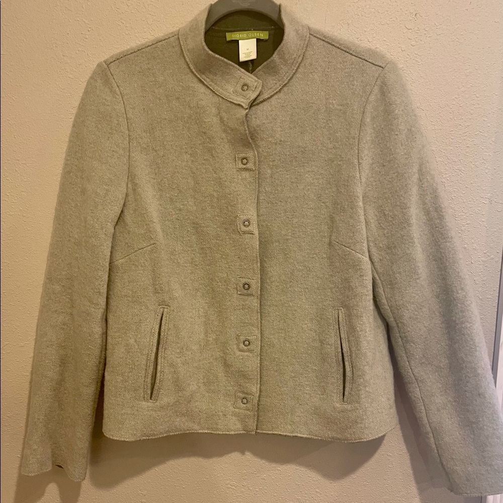 Wool Blend Military Jacket